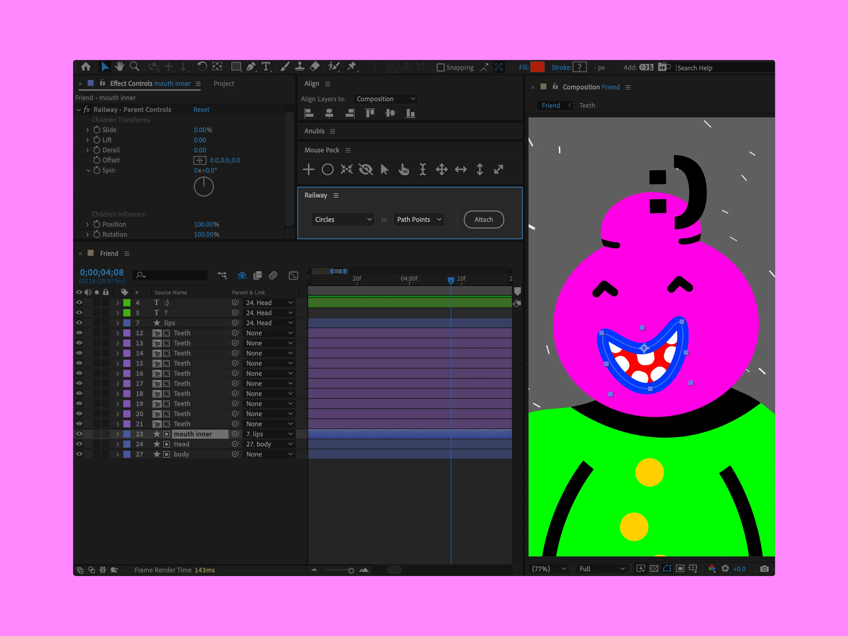Railway Demo Picture Inside After effects